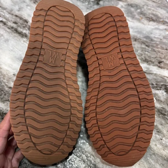 MadeWell Kick Off Sneakers in Leather & Spot Dot Calf Hair W8 - Picture 4 of 12